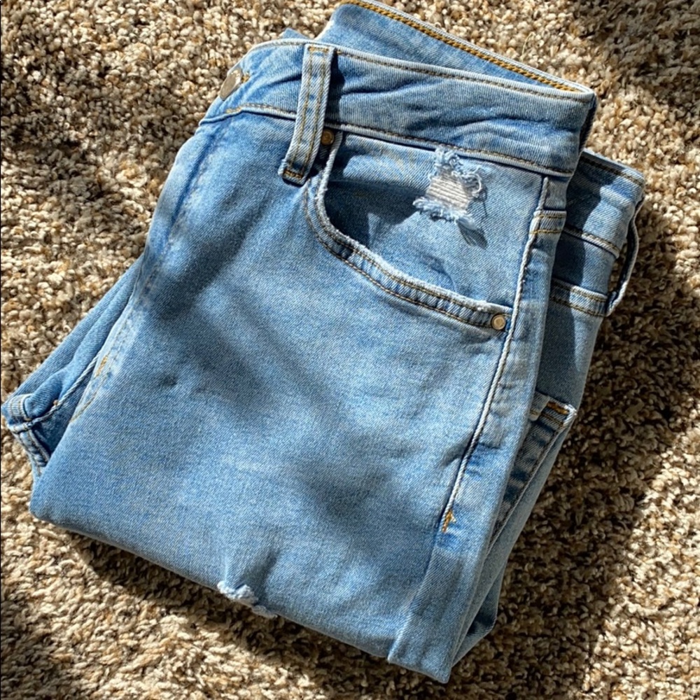Distressed jeans